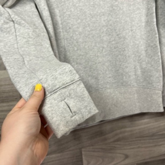 Hurley Womens Teens Youth‎ Hoodie Sweatshirt Gray Heathered Spell Out Pullover S - Picture 7 of 12